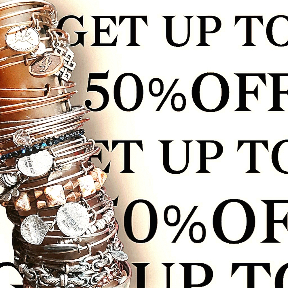 Alex and Ani silver& gold color  bangles bracelets with charm $15+orBundle$$$